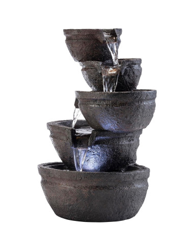 Fuente de Agua en Niveles 33 cm Alpine WIN1138 con LED