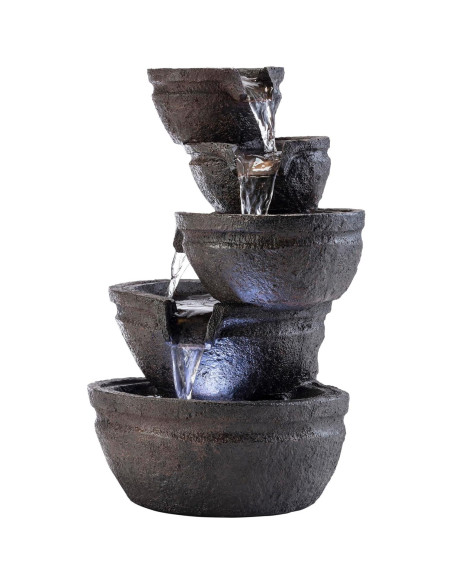 Fuente de Agua en Niveles 33 cm Alpine WIN1138 con LED