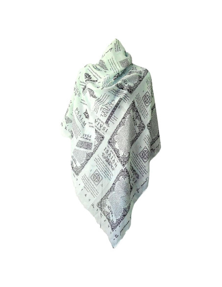 Chal de Oración Cristiano Verde Melón 177.8x88.9 cm con Versículos