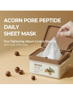 Máscara de Tela Diaria SKINFOOD Acorn Pore 30 Unidades 2