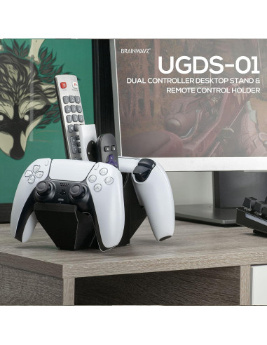 Soporte de Escritorio BRAINWAVZ UGDS-01 para 2 Controladores