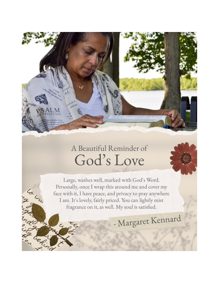 Chal de Oración Cristiano Verde Melón 177.8x88.9 cm con Versículos