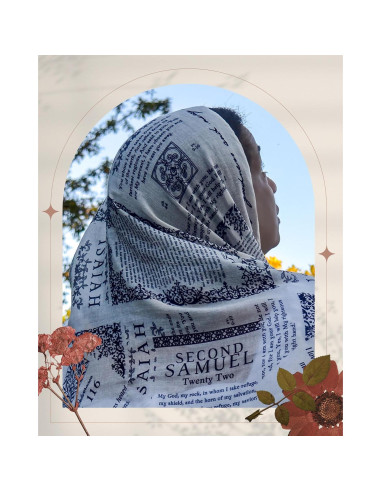 Chal de Oración Cristiano Verde Melón 177.8x88.9 cm con Versículos