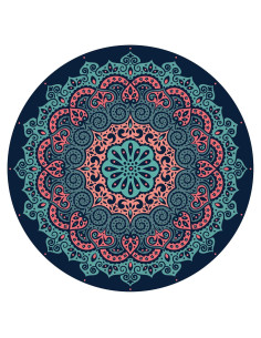 Alfombrilla de Meditación Redonda Nuveti 140cm Antideslizante
