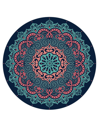 Alfombrilla de Meditación Redonda Nuveti 140cm Antideslizante