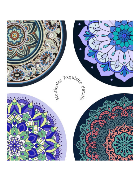 Alfombrilla de Meditación Redonda Nuveti 140cm Antideslizante