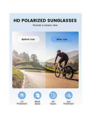 Gafas de sol deportivas Lamicall XL polarizadas UV400