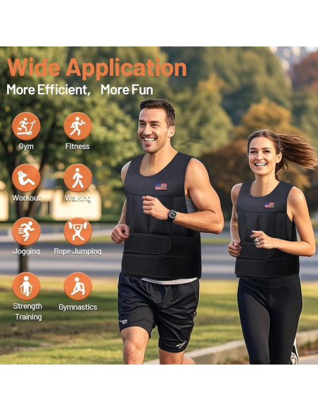 Chaleco con peso ajustable Wolliwa 2-9 kg para entrenamiento