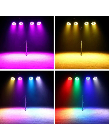 Luces Par LED U`King 12Wx18 RGBW para Escenario y Eventos