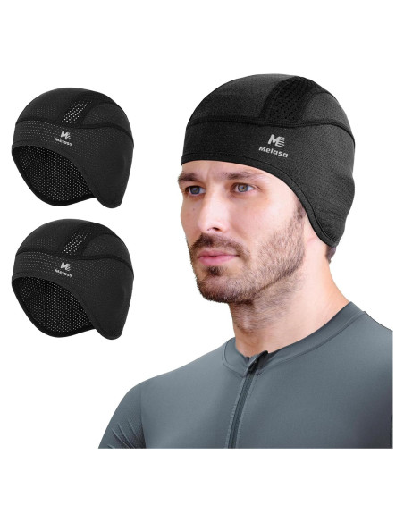 Gorro de Enfriamiento MELASA para Ciclismo y Running - Negro
