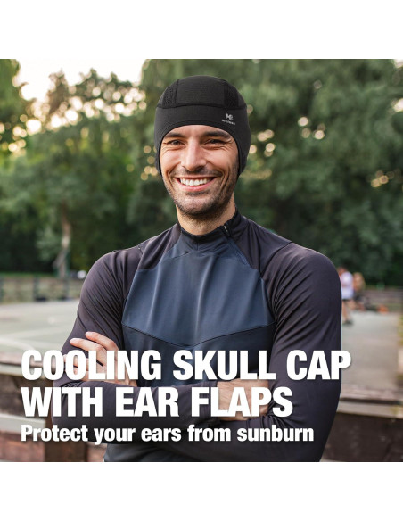 Gorro de Enfriamiento MELASA para Ciclismo y Running - Negro