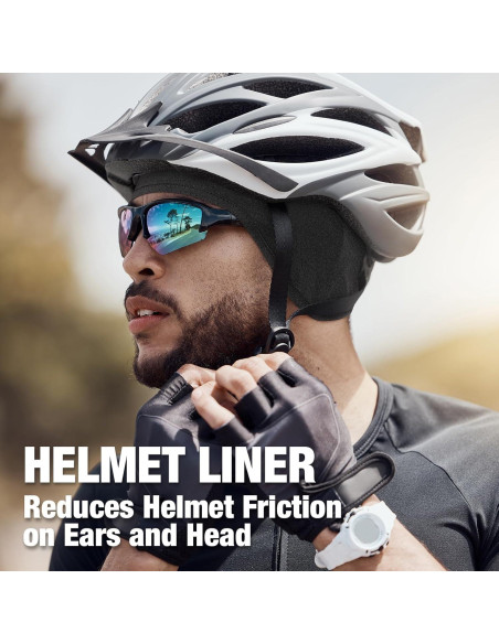 Gorro de Enfriamiento MELASA para Ciclismo y Running - Negro