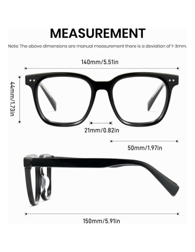 Gafas de Luz Azul Cyxus para Adultos con Protección UV