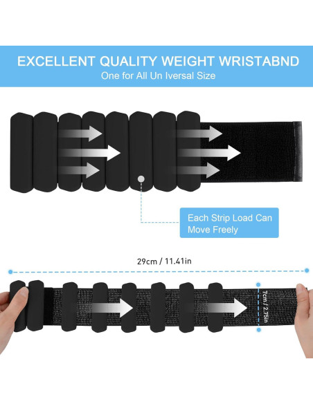 Conjunto de Pesas para Muñeca Teikugv 0.9kg Ajustables