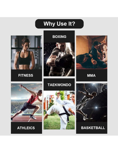 Conjunto de bandas de resistencia YNXing 250lb para boxeo y fitness