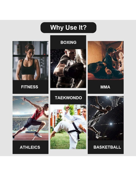 Conjunto de bandas de resistencia YNXing 250lb para boxeo y fitness