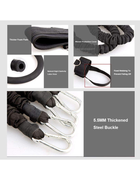 Conjunto de bandas de resistencia YNXing 250lb para boxeo y fitness