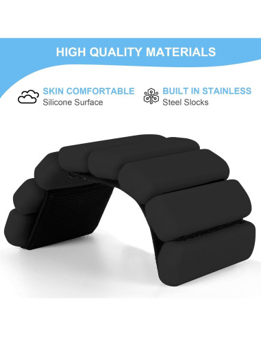 Conjunto de Pesas para Muñeca Teikugv 0.9kg Ajustables