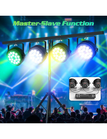 Luces Par LED U`King 12Wx18 RGBW para Escenario y Eventos