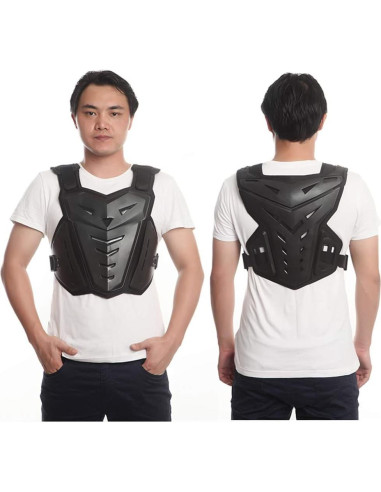 Chaleco Protector de Armadura PETA para Motocicleta Negro