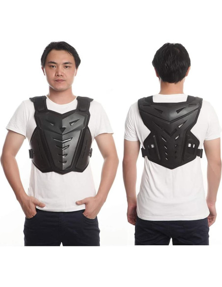 Chaleco Protector de Armadura PETA para Motocicleta Negro