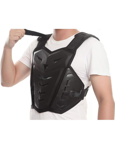 Chaleco Protector de Armadura PETA para Motocicleta Negro