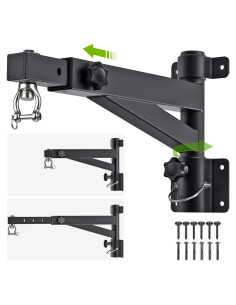 Soporte de Bolsa Pesada Kipika Ajustable 43-63.5 cm Metal