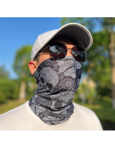 Máscara Gaiter de Cuello CycleZT Calavera Unisex 46x24 cm