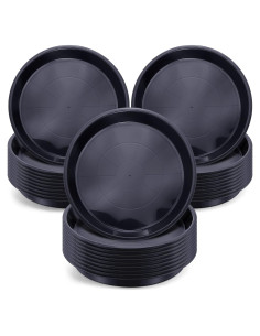 Paquete de 30 platos de plástico para plantas 25.4 cm Sawysine