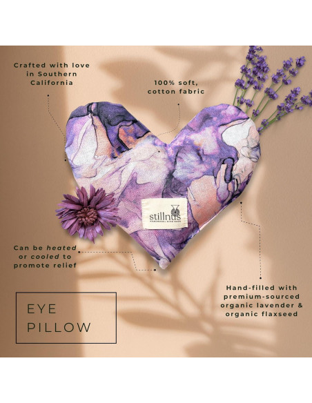 Almohadilla para ojos con peso Lavanda Orgánica - Hecha a mano