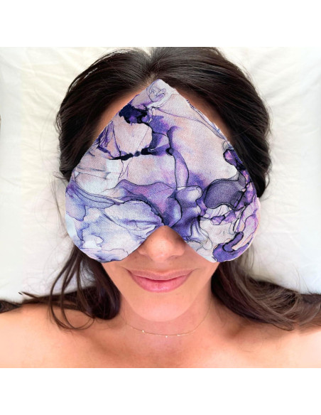Almohadilla para ojos con peso Lavanda Orgánica - Hecha a mano