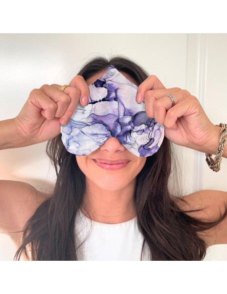 Almohadilla para ojos con peso Lavanda Orgánica - Hecha a mano