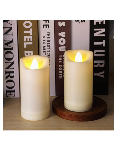 Velas LED a Batería 5.08cm x 10.16cm Jingtech Sin Llama