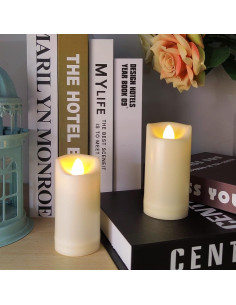 Velas LED a Batería 5.08cm x 10.16cm Jingtech Sin Llama 2