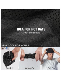 Gorro Esquelético Refrigerante Melasa Unisex - Absorbe Sudor 2