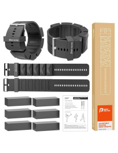 Pesas de Muñeca Ajustables Body Factor 0.45 kg - Silicona Impermeable