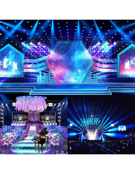 BETOPPER Luz de Escenario LED 54x2W Estroboscópica 5000 Lúmenes