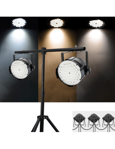 BETOPPER Luz de Escenario LED 54x2W Estroboscópica 5000 Lúmenes