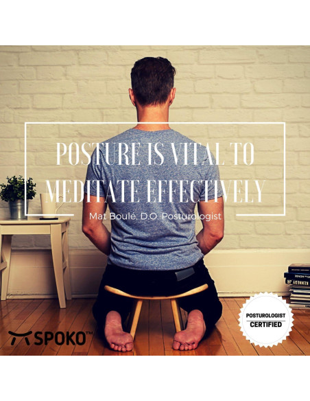 Banco de Meditación Ergonómico SPOKO Moka - Viaje, 1.99 kg