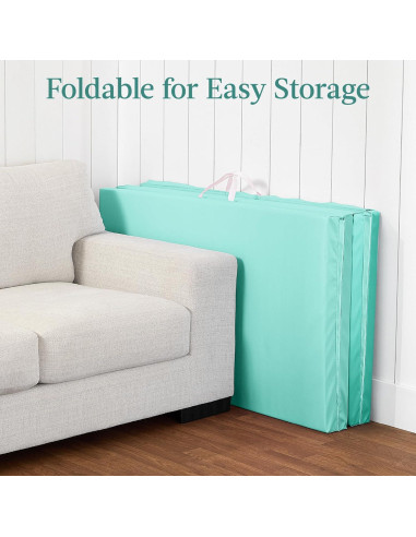 Almohadilla de Gimnasio Plegable 3.05m Rosa/Negro Mejor Opción