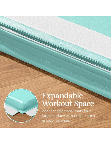 Almohadilla de Gimnasio Plegable 3.05m Rosa/Negro Mejor Opción