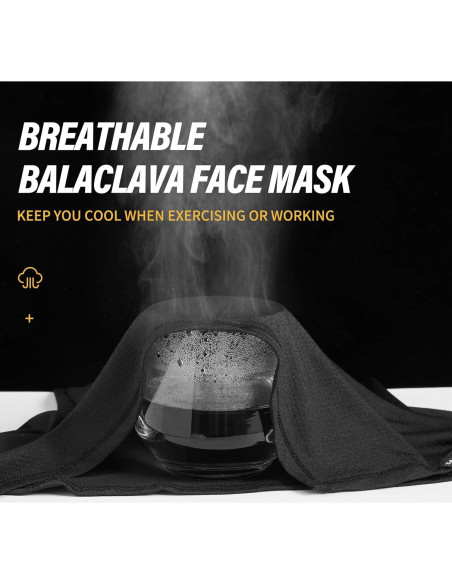 Balaclava de Protección Solar SAITAG para Motocicleta - Negra Balaclava de Protección Solar SAITAG para Motocicleta - Negra