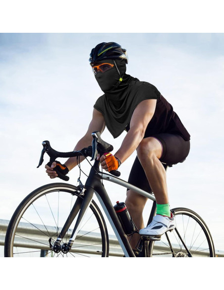 Balaclava de Protección Solar SAITAG para Motocicleta - Negra Balaclava de Protección Solar SAITAG para Motocicleta - Negra