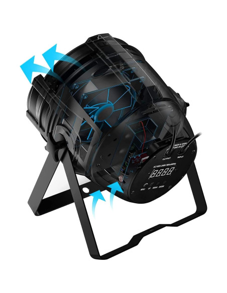 BETOPPER Luz de Escenario LED 54x2W Estroboscópica 5000 Lúmenes