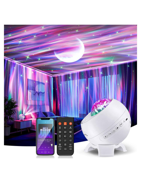 Proyector de Estrellas Coolnight Galaxy 180 Efectos Luz Aurora