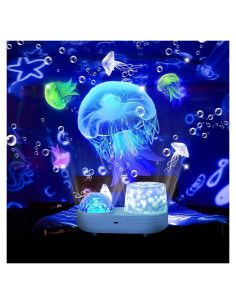 Proyector de Luz Nocturna KELAHOUSE Estrellado 360 para Niños