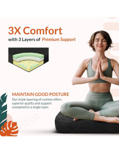 Almohada de Soporte para Yoga Gurus - Rectangular, Lavable 2