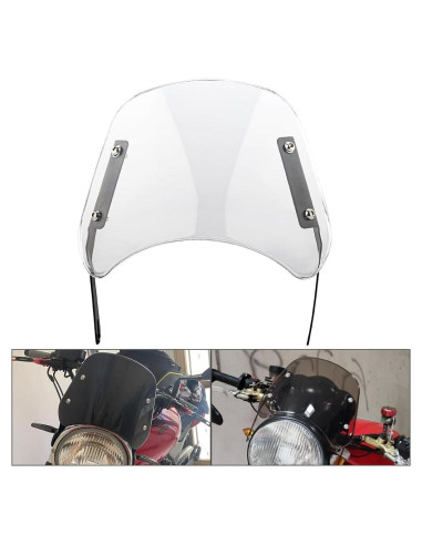 Deflector de Viento Universal KICRY para Motocicleta 24x19 cm