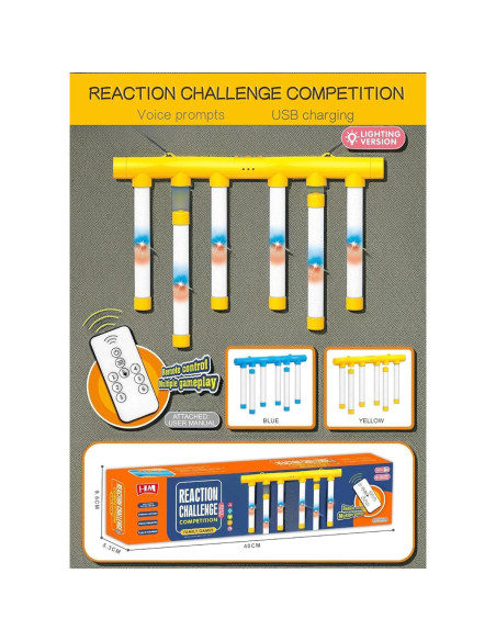 Juego de Atrapar Palos XSMY 2025 - Entrenamiento de Reacción Azul