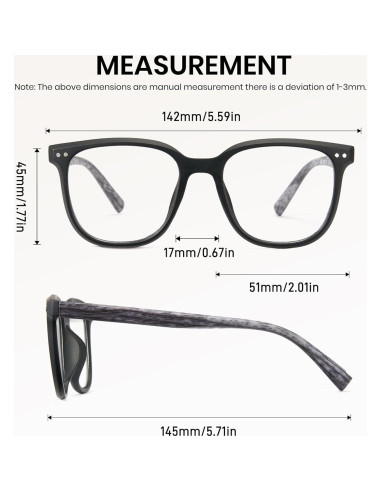 Gafas Fotoquímicas Cyxus UV y Luz Azul para Mujeres y Hombres